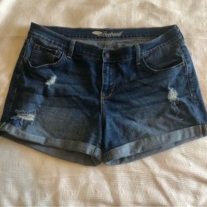 Old Navy The Boyfriend Distressed Jean Shorts